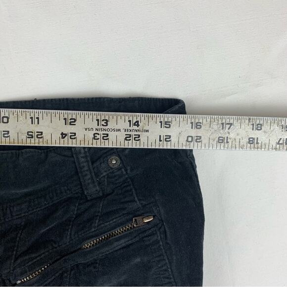 Free People women's size 8 black Velvet flare Pants - Picture 8 of 11